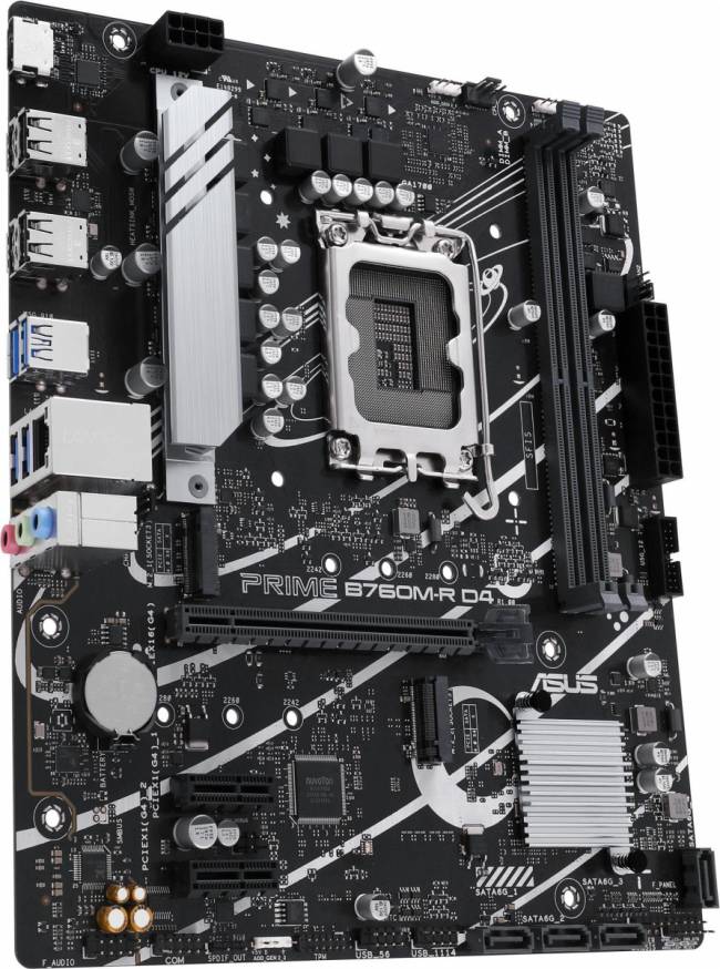 Материнская плата ASUS PRIME B760M-R D4 — для бизнеса и офиса Материнская плата ASUS PRIME B760M-R D4 — для бизнеса и офиса