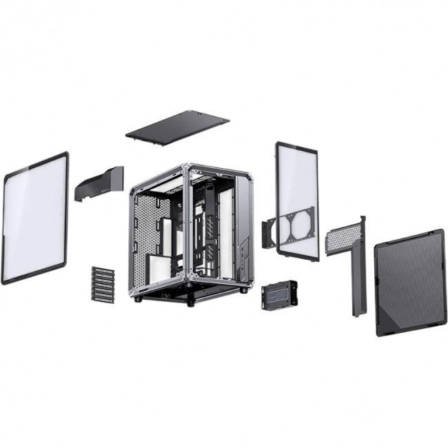 Корпус без блока питания JONSBO X400 Pro Grey — для бизнеса и офиса Корпус без блока питания JONSBO X400 Pro Grey — для бизнеса и офиса