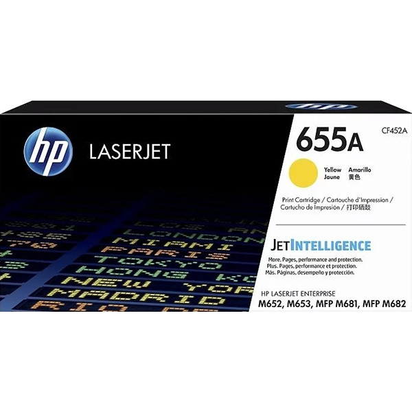 Тонер-картридж HP 655A Yellow Original LaserJet Toner Cartridge (CF452A) — для бизнеса и офиса