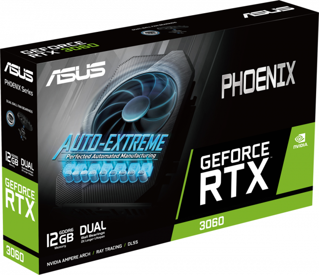 Видеокарта ASUS PH-RTX3060-12G-V2 — для бизнеса и офиса Видеокарта ASUS PH-RTX3060-12G-V2 — для бизнеса и офиса