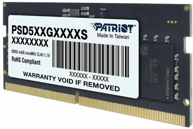 Модули памяти для ноутбука Patriot PSD58G560041S — для бизнеса и офиса