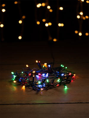 Гирлянда Гирлянда 50LED 220V, 1 режим, 3.5 м, нить, разноцветная