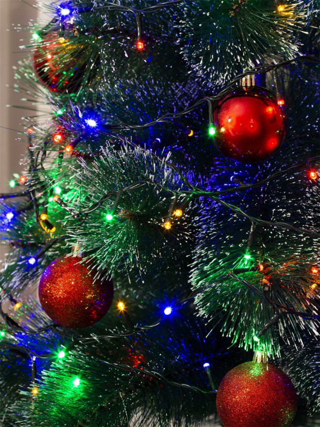 Гирлянда Гирлянда 50LED 220V, 1 режим, 3.5 м, нить, разноцветная