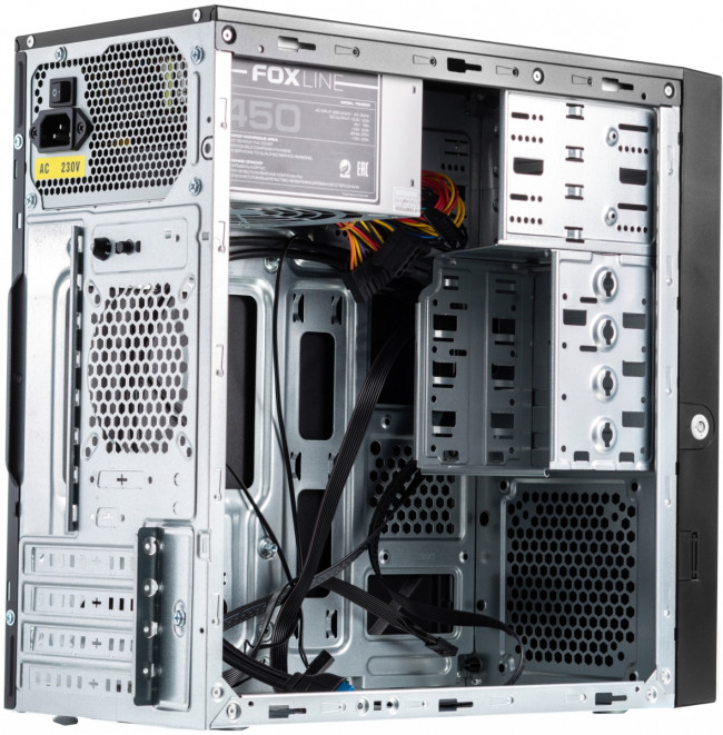 Корпус с блоком питания 450Вт. Foxline FL-733R-FZ450R-U32-NRP — для бизнеса и офиса