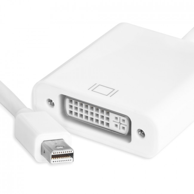 Greenconnect Адаптер-переходник Apple mini DisplayPort 20M > DVI 24+5F, GCR-MDP2DVI Greenconnect Mini DisplayPort (m) - DVI-D (f) 0.2м