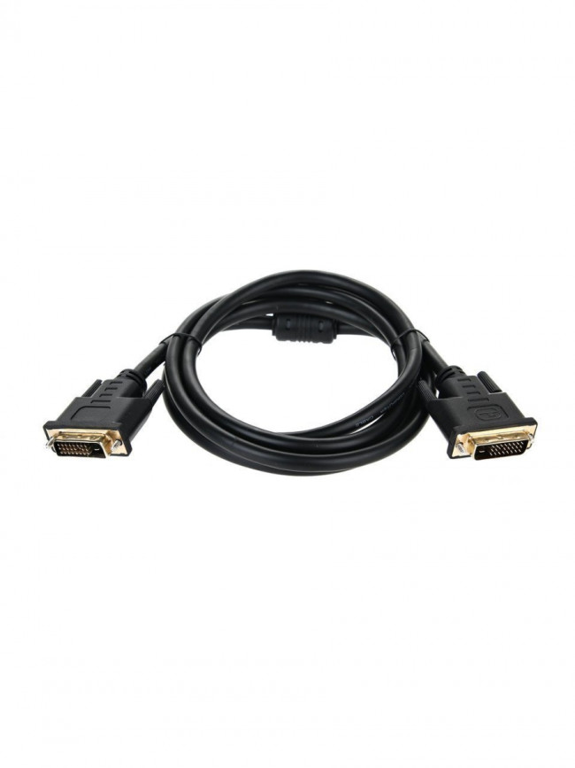 Кабель DVI-D--DVI-D Dual link 25M/25M, экран, феррит.кольца, 1.8м Telecom <TCG441D-1.8M> VCOM DVI-D (m) - DVI-D (m) 1.8м