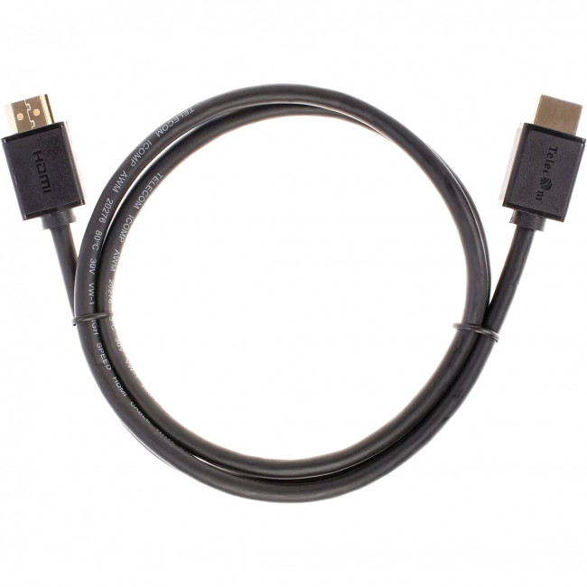 Кабель HDMI-19M --- HDMI-19M ver 2.0+3D/Ethernet ,1m Telecom <TCG215-1M> Telecom TCG215-1M
