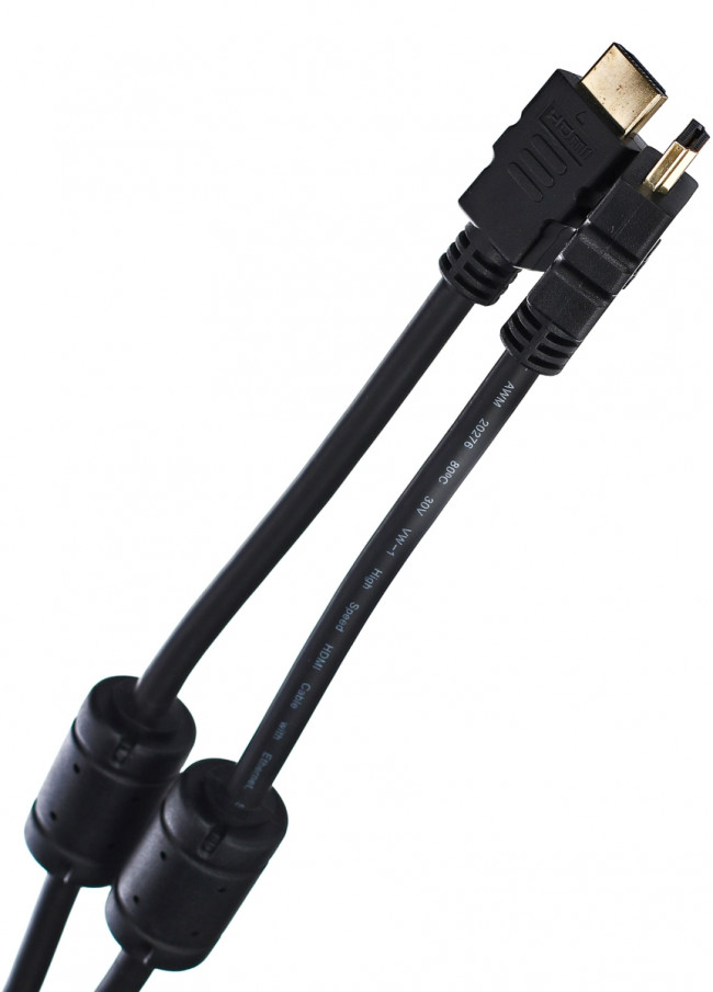 Кабель HDMI 19M/M ver. 2.0, 2 фильтра, с усилителем , 20m VCOM <CG525D-R-20.0> VCOM HDMI (m) - HDMI (m) 20м — для бизнеса и офиса