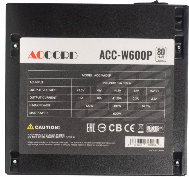 Блок питания Accord ACC-W600P — для бизнеса и офиса
