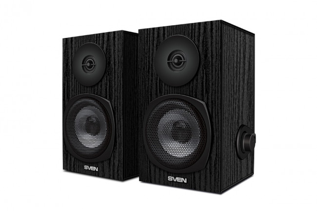 SVEN SPS-575, чёрный, акустическая система 2.0, USB, мощность 2x3 Вт(RMS) SVEN SPS-575 — для бизнеса и офиса