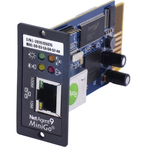 SNMP карта DL801 удаленного управления для ИБП серий POWERMAN RT/Online/Online Plus, программное обеспечение NET Agent 9 Тайпит POWERMAN SNMP DL801