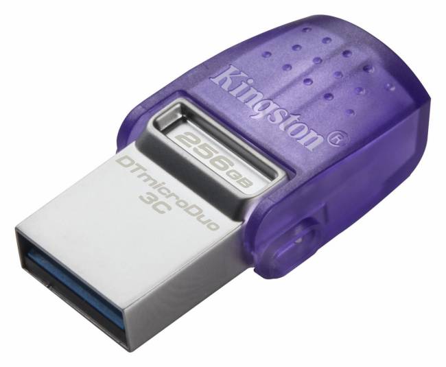 Флэш USB Kingston 256GB DataTraveler microDuo 3C 200MB/s dual USB-A + USB-C Kingston DTDUO3CG3/256GB — для бизнеса и офиса