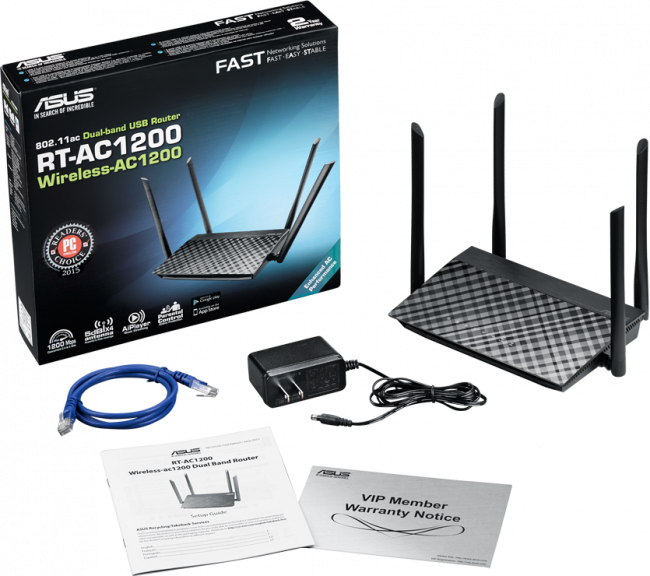 Маршрутизатор ASUS RT-AC1200 — для бизнеса и офиса Маршрутизатор ASUS RT-AC1200 — для бизнеса и офиса