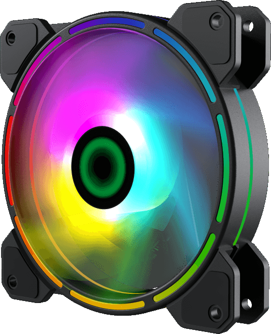 Кулер для корпуса ПК Gamemax FN-12Rainbow-D