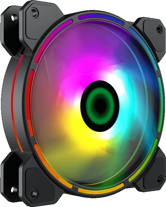 Кулер для корпуса ПК Gamemax FN-12Rainbow-D