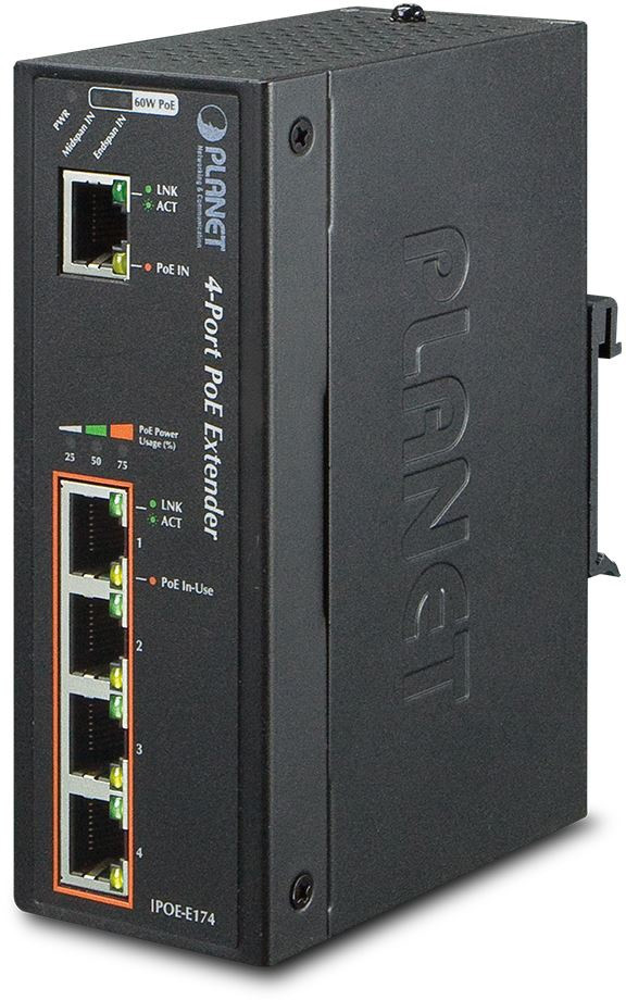 IPOE-E174 индустриальный PoE экстендер Planet IPOE-E174