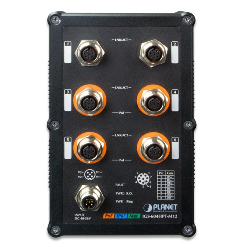 коммутатор Коммутатор PLANET IGS-604HPT-M12