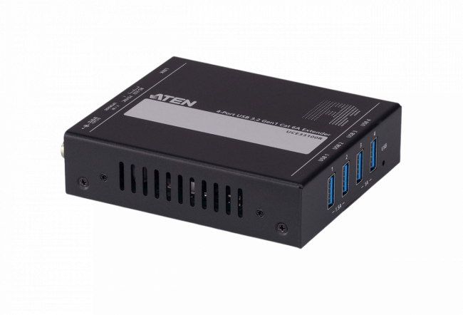 4-портовый удлинитель USB 3.2 Gen 1 по кабелю Cat 6A (до 100 метров) ATEN UCE33100 — для бизнеса и офиса 4-портовый удлинитель USB 3.2 Gen 1 по кабелю Cat 6A (до 100 метров) ATEN UCE33100 — для бизнеса и офиса
