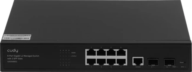 Коммутатор Cudy GS2008S2 — для бизнеса и офиса