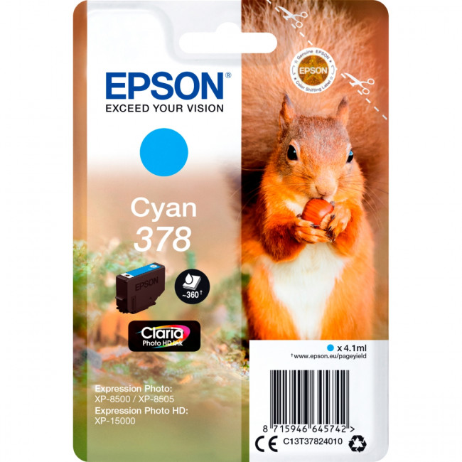 Картридж Epson C13T37824020