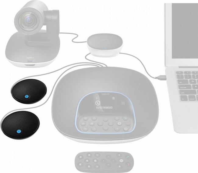 Микрофон Logitech 989-000171 — для бизнеса и офиса Микрофон Logitech 989-000171 — для бизнеса и офиса