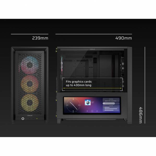 Корпус без блока питания Corsair CC-9011326-WW — для бизнеса и офиса