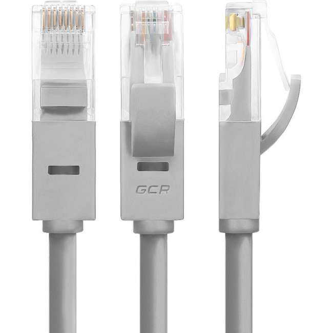 GCR Патч-корд перекрестный ethernet 0.5m UTP кат.5е, серый, RJ45, литой Greenconnect GCR-LNC03-C-0.5m UTP кат.5е, 0.5 м