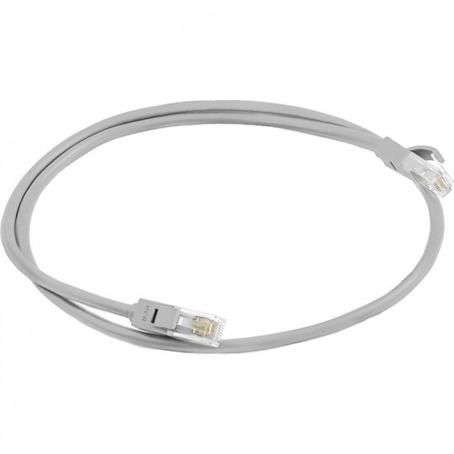 GCR Патч-корд перекрестный ethernet 0.5m UTP кат.5е, серый, RJ45, литой Greenconnect GCR-LNC03-C-0.5m UTP кат.5е, 0.5 м