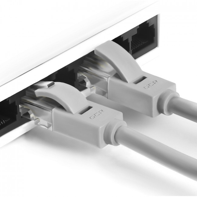 GCR Патч-корд перекрестный ethernet 0.5m UTP кат.5е, серый, RJ45, литой Greenconnect GCR-LNC03-C-0.5m UTP кат.5е, 0.5 м