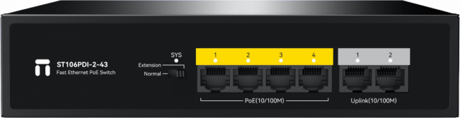Коммутатор Netis ST106PDI-2-43 — для бизнеса и офиса Коммутатор Netis ST106PDI-2-43 — для бизнеса и офиса