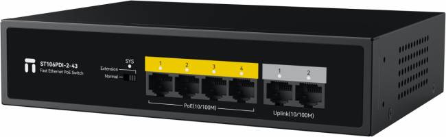 Коммутатор Netis ST106PDI-2-43 — для бизнеса и офиса Коммутатор Netis ST106PDI-2-43 — для бизнеса и офиса