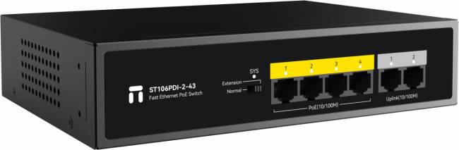 Коммутатор Netis ST106PDI-2-43 — для бизнеса и офиса Коммутатор Netis ST106PDI-2-43 — для бизнеса и офиса