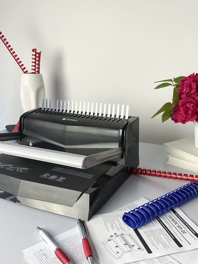 Переплетчик ГЕЛЕОС БП-22 на пластиковую пружину Гелеос БП-22