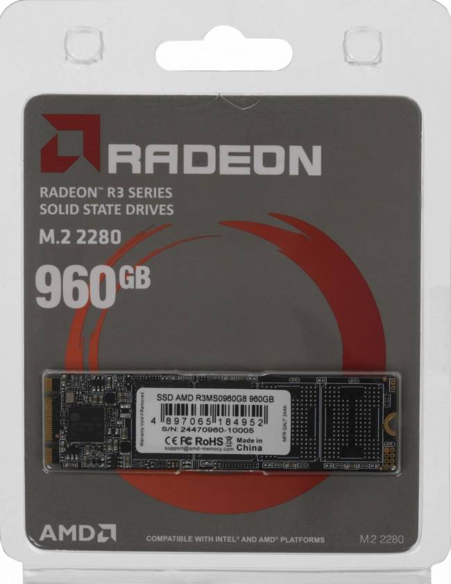 Накопитель SSD AMD R3MS0960G8 — для бизнеса и офиса