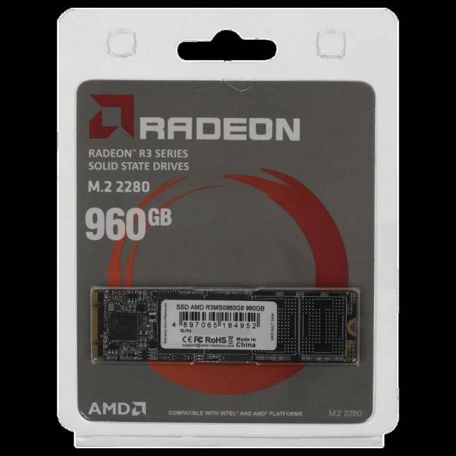 Накопитель SSD AMD R3MS0960G8 — для бизнеса и офиса