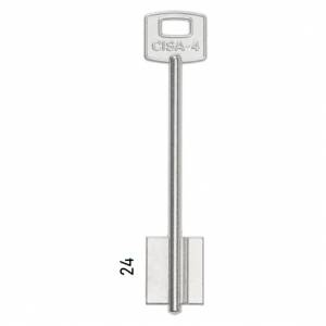Заготовка дверного ключа Чиза-4 CIZ3D 111*20,6*24,4 мм