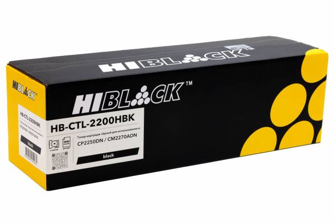 Картридж Hi-Black (HB-CTL-2200HBK) для Pantum CP2250DN/CM2270ADN, Bk, 3,5K — для бизнеса и офиса