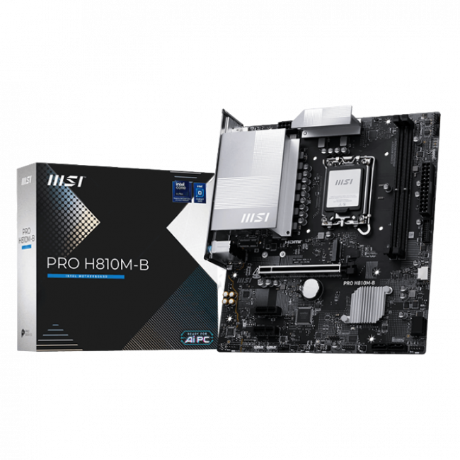 Материнская плата MSI PRO H810M-B — для бизнеса и офиса