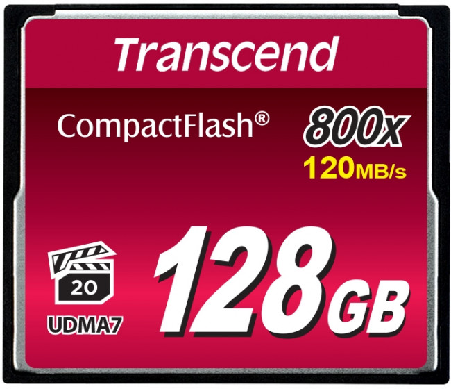 Карта памяти Transcend CompactFlash 800x — для бизнеса и офиса