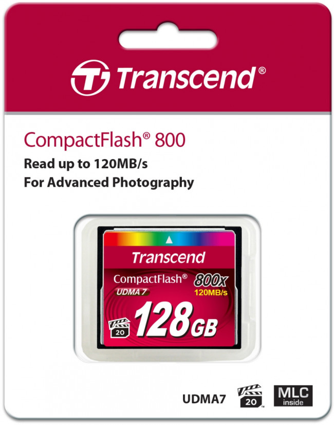 Карта памяти Transcend CompactFlash 800x — для бизнеса и офиса
