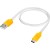 GCR Кабель 1.0m MicroUSB, белый, желтые коннекторы, быстрая зарядка, 28/24 AWG, GCR-53221 Кабель Greenconnect 1.0 м (GCR-53221)