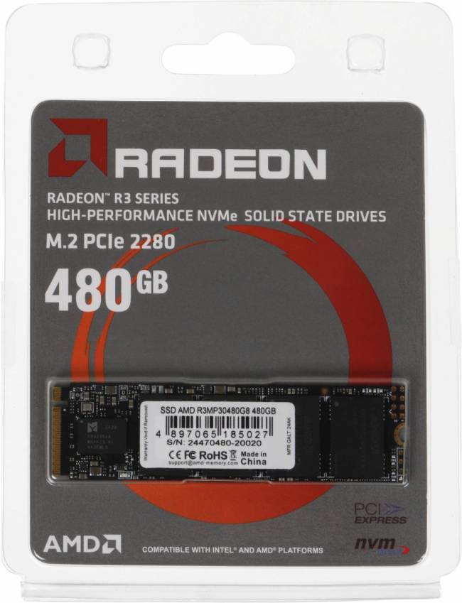 Накопитель SSD AMD R3MP30480G8 — для бизнеса и офиса