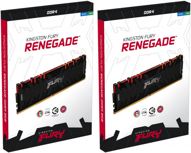 Память оперативная Kingston FURY Renegade RGB KF436C16RBAK4/32