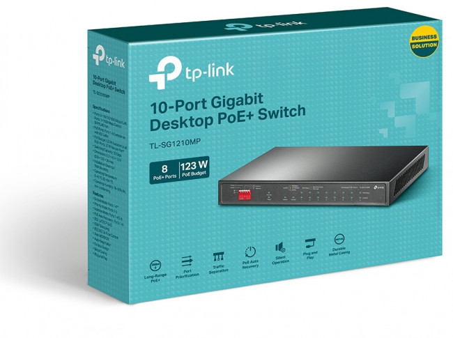Коммутатор Коммутатор TP-Link TL-SG1210MP