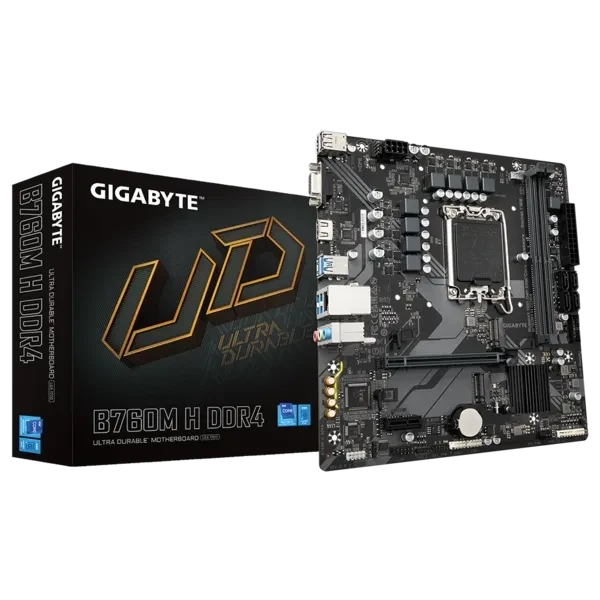 Материнская плата GIGABYTE B760M H DDR4 — для бизнеса и офиса