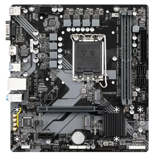 Материнская плата GIGABYTE B760M H DDR4 — для бизнеса и офиса