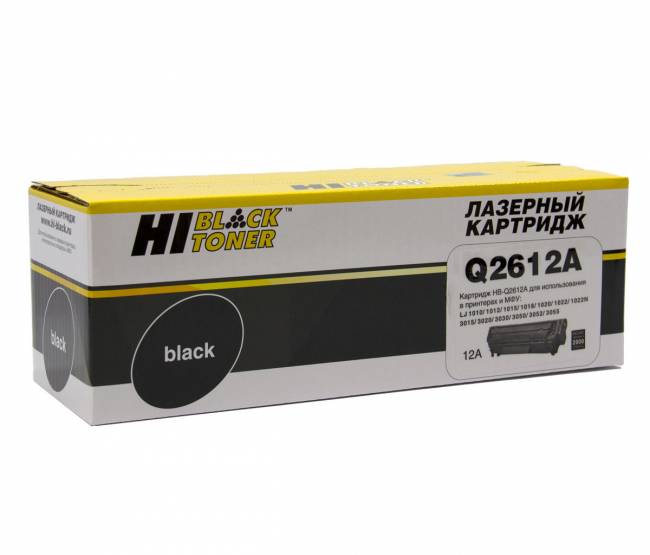 Картридж Hi-Black (HB-Q2612A) для HP LJ 1010/1020/3050, 2K — для бизнеса и офиса