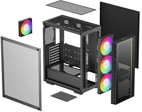 Корпус Deepcool R-MATREXX55-BKADA4-G-4 — для бизнеса и офиса