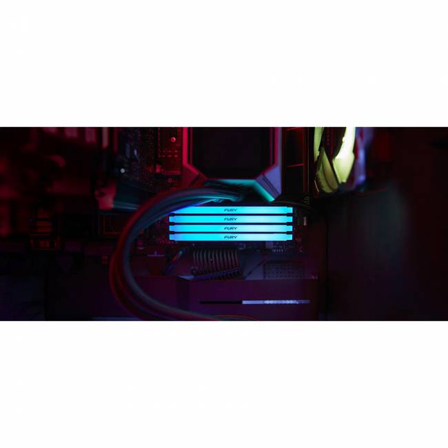 Память оперативная Kingston FURY Beast RGB (KF432C16BB2A/8WP) — для бизнеса и офиса