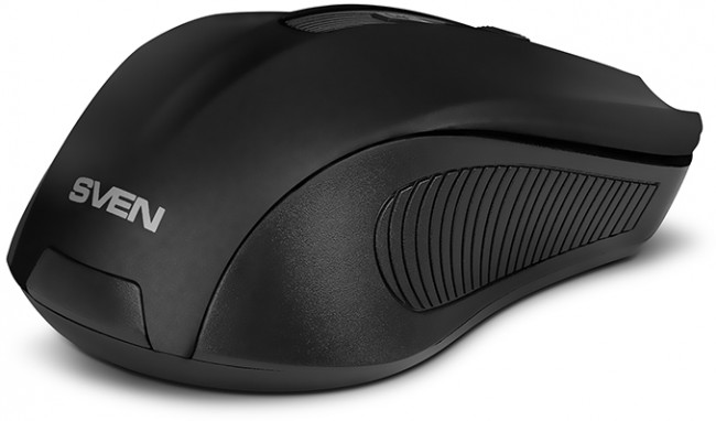 Беспроводная мышь SVEN RX-350W чёрная  (5+1кл. 600-1400DPI, SoftTouch, блист) Sven RX-350W
